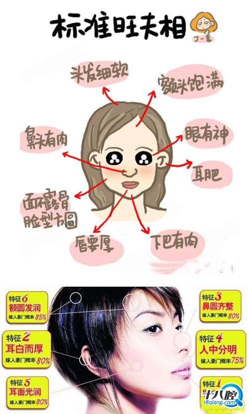 来看看自己哪里符合旺夫相标准吧