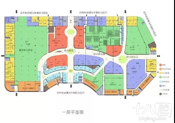 (绣湖邻里商业中心内部平面图)