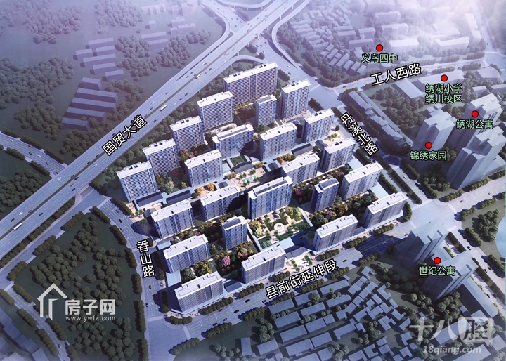 快讯 城建规划 正文 有机更新市场社区回迁房项目已更名为望江府,概算