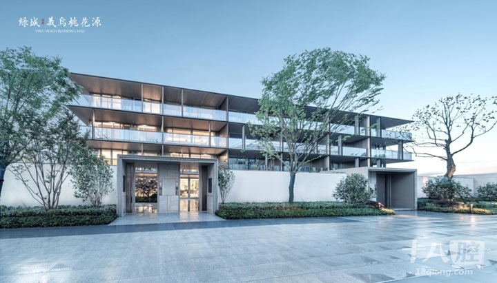 绿城·义乌桃花源叠院现代生活示范区实景图