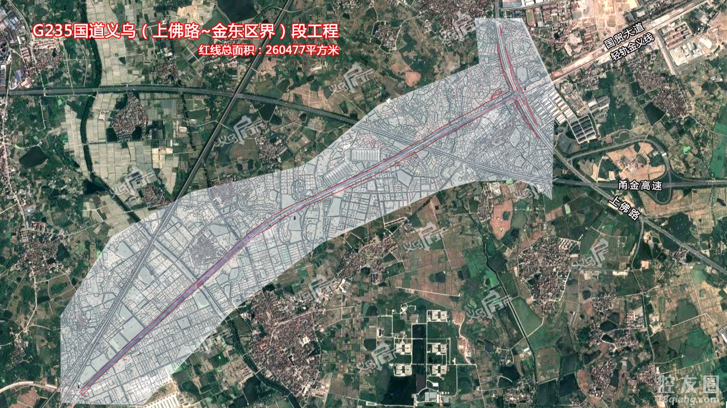 义拟征告〔2022〕6号项目名称: g235国道义乌(上佛路-金东区界)段工程