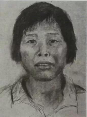 警方根据描述绘制的"梅姨"画像.