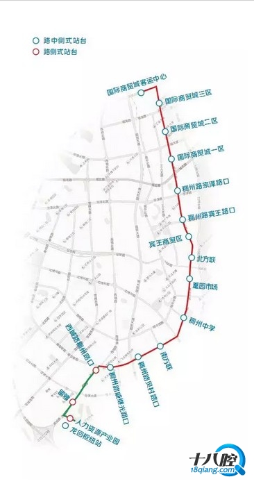 01,brt1号线线路走向图