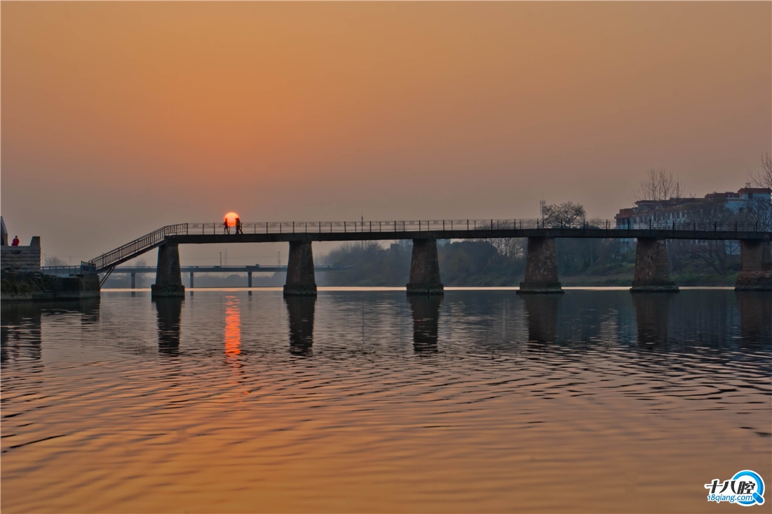 义乌江佛堂夕阳
