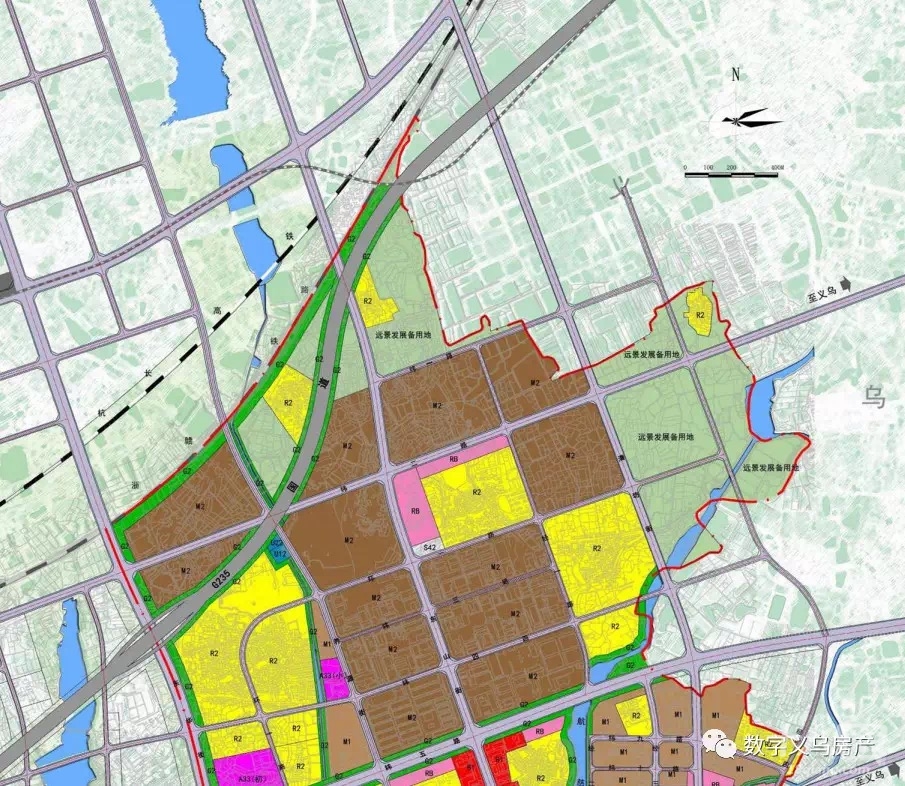 金华市金义新区地图图片