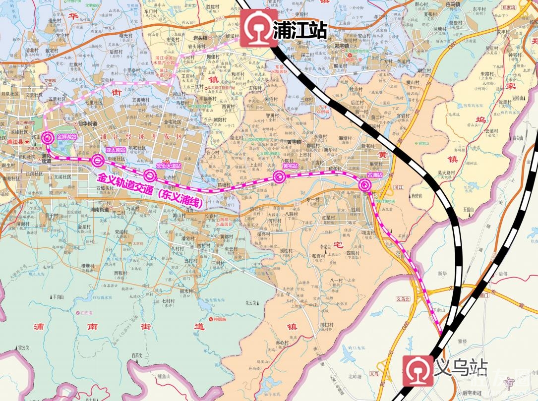 輕軌金武永東線開工時間明確謀劃義烏到浦江等三條線路