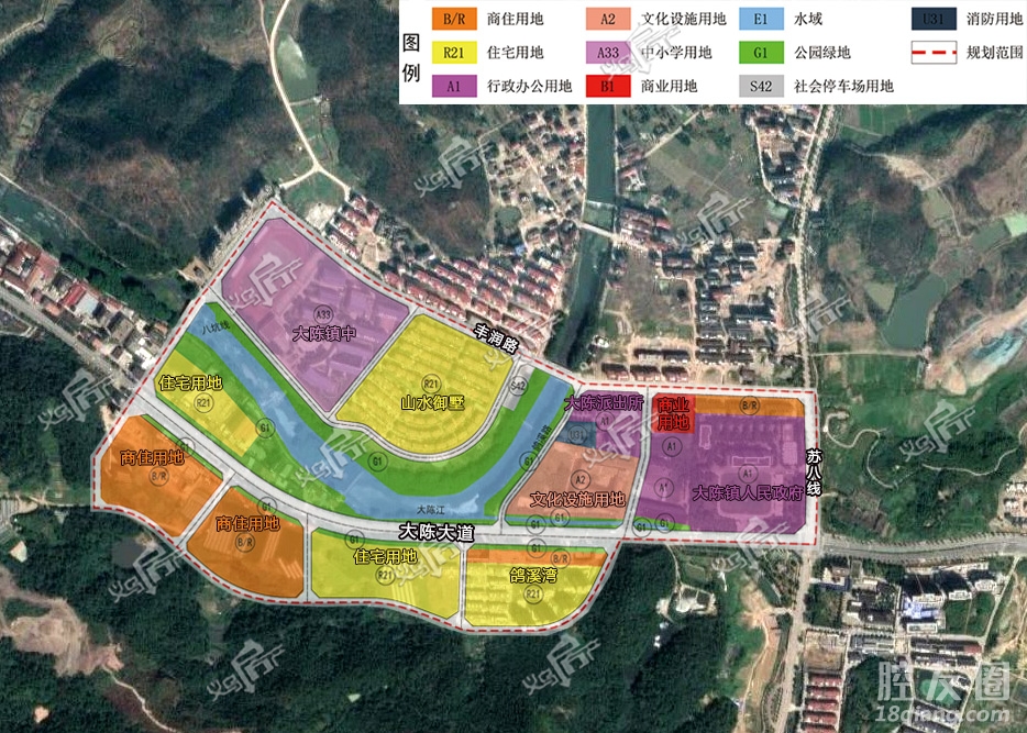 义乌大陈地图图片