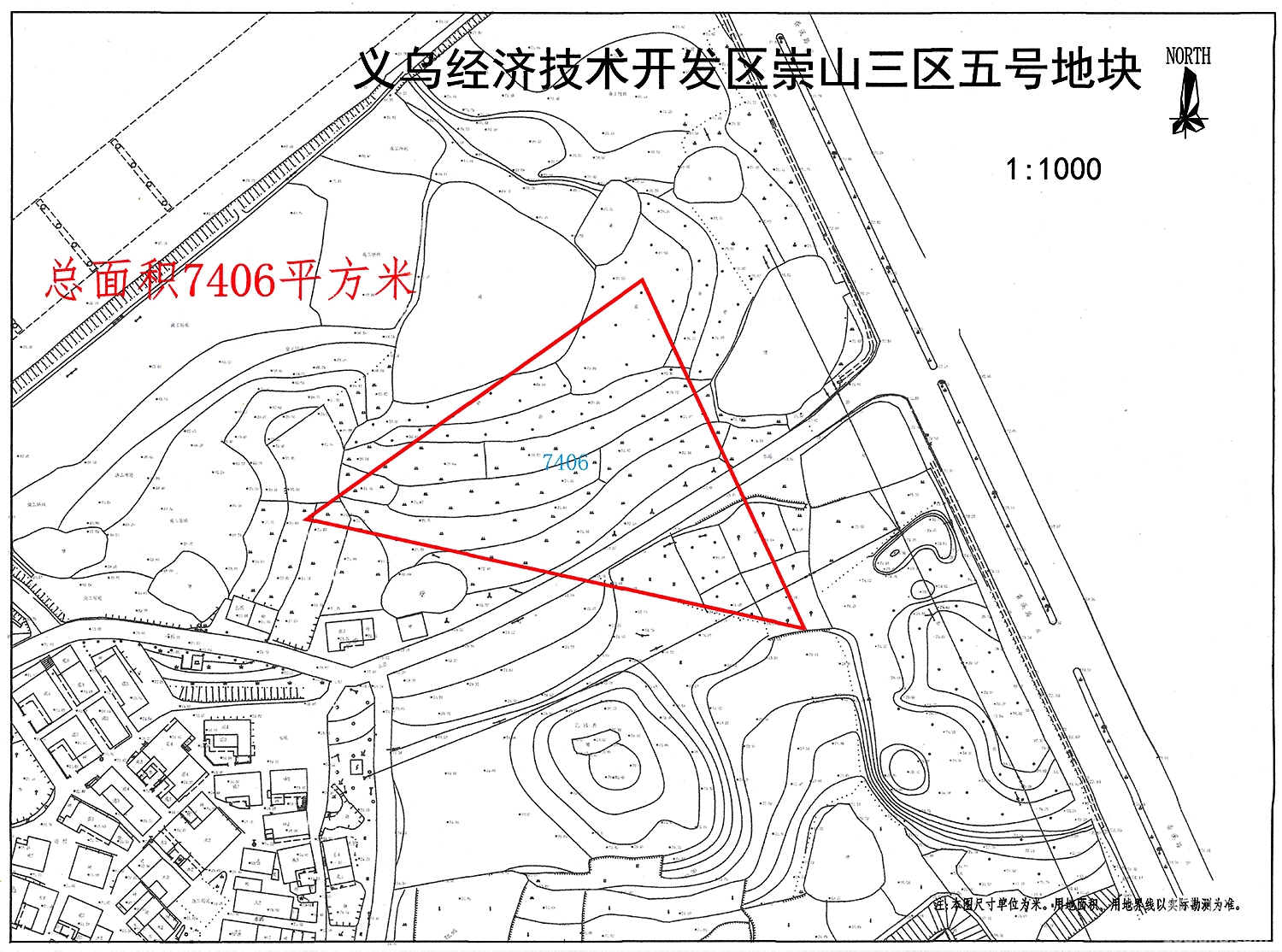 7406公頃徵收範圍:稠江街道下柳村項目名稱:義烏經濟技術開發區崇山三